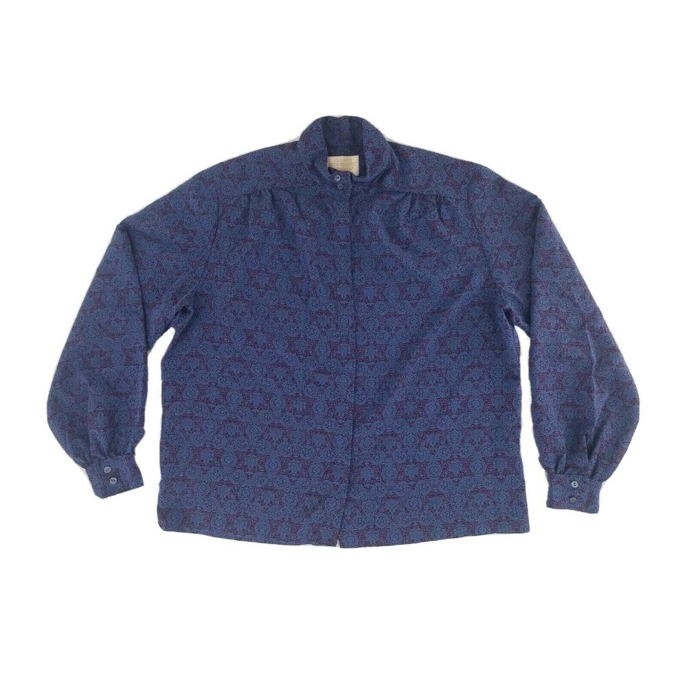 Country Sophisticates Pendleton Womens Dress Shirt 16 Purple Red Long Sleeve